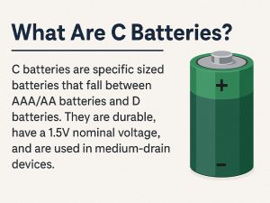 What Are C Batteries A Complete Guide to Uses, Specifications, and Common Questions