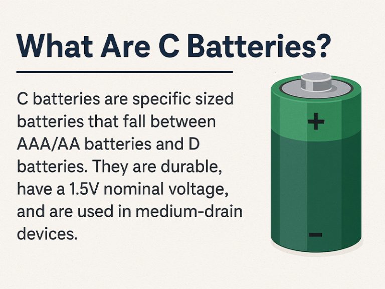 What Are C Batteries A Complete Guide to Uses, Specifications, and Common Questions